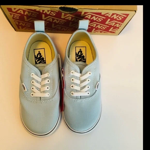 Vans Era Unisex Slip-on Elastic Lace Light Blue Toddler - Picture 4 of 4